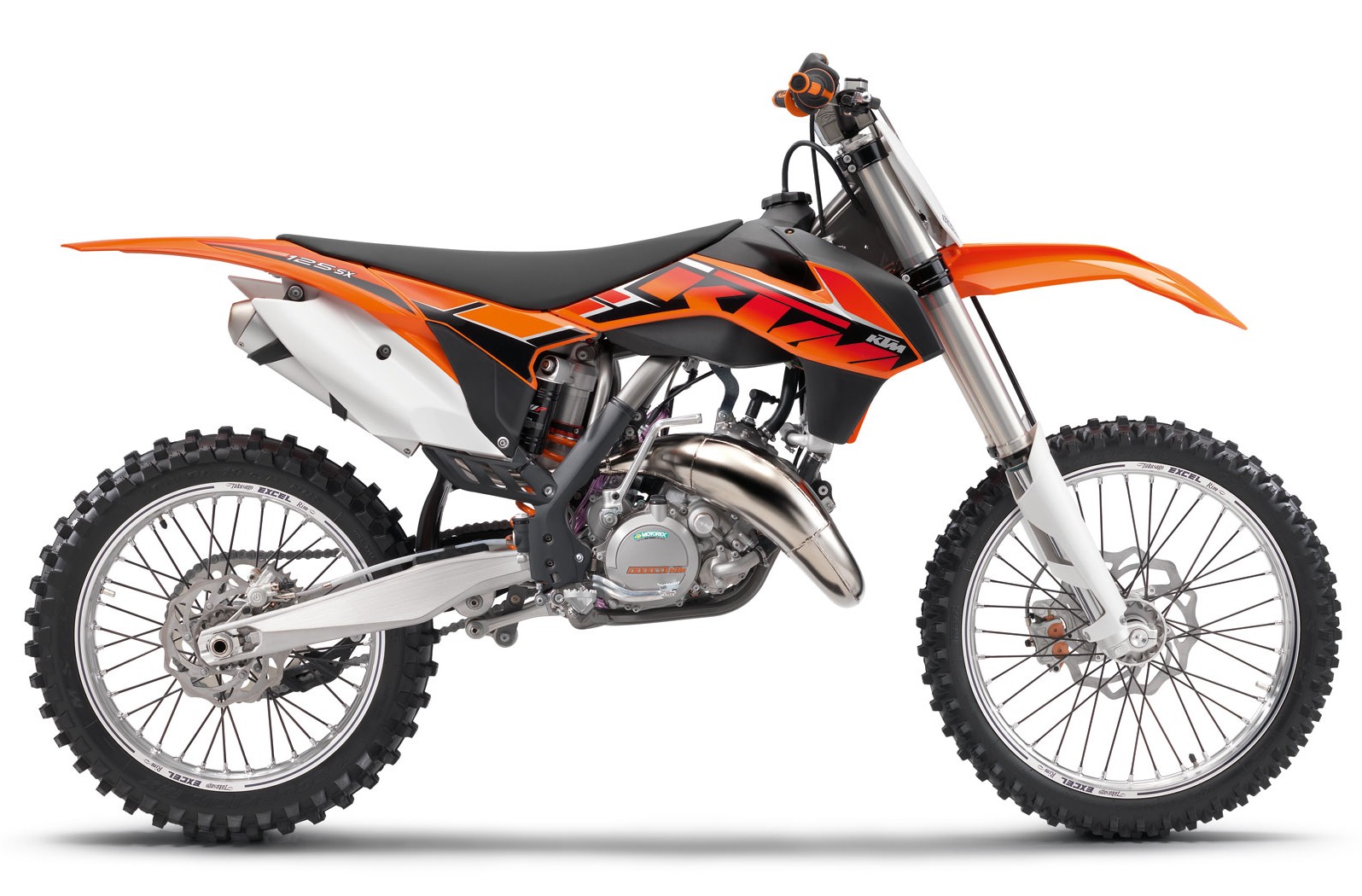 KTM 125 SX, fiche technique, avis et prix La poignée dans l'angle