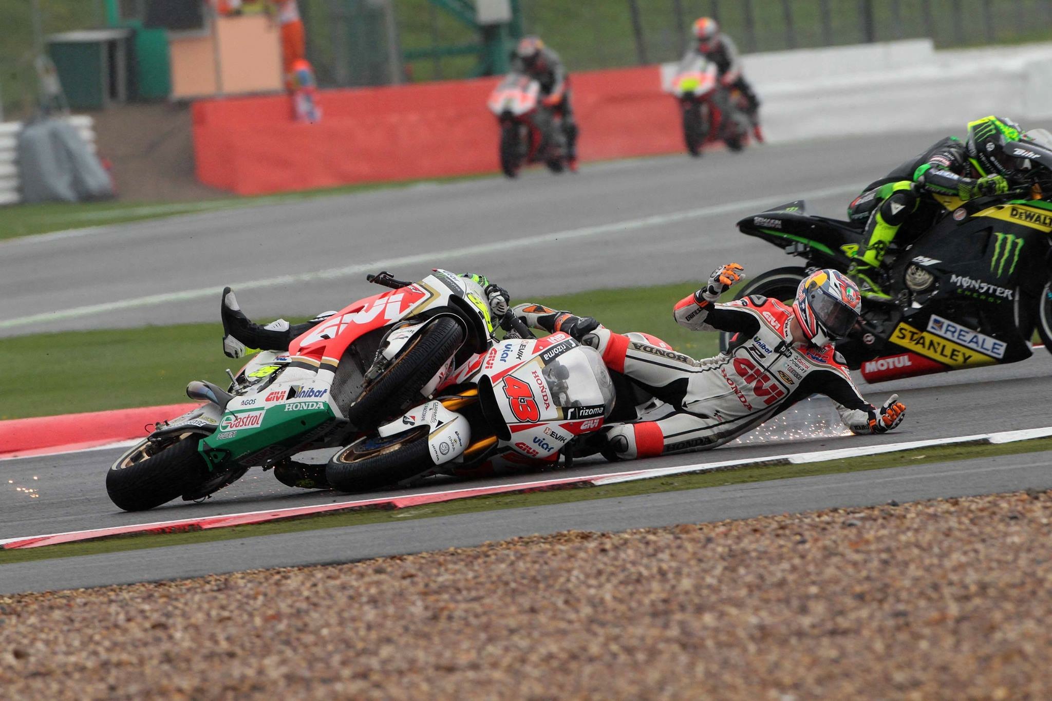 MotoGP Silverstone : un record de 79 chutes !